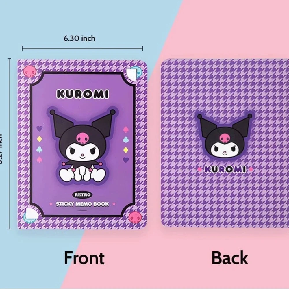 Kuromi Purple Sticky Memo Book